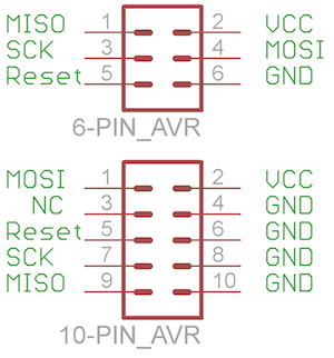 6 and 10 pin headers